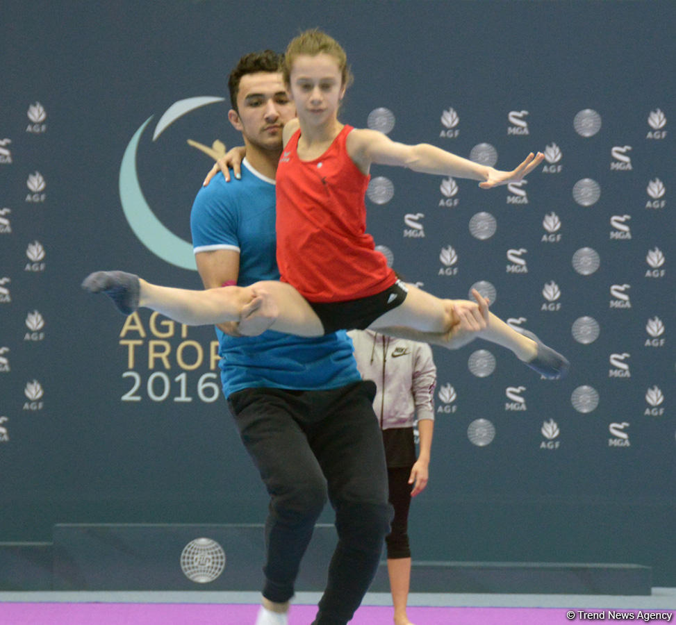 Baku holds rehearsal for FIG World Cup in Trampoline Gymnastics (PHOTO)