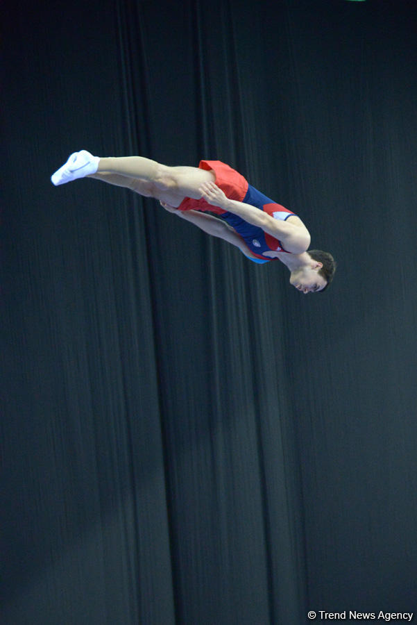 Baku holds rehearsal for FIG World Cup in Trampoline Gymnastics (PHOTO)