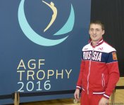 Podium training of FIG World Cup trampoline gymnasts starts in Baku (PHOTO)