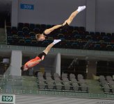 Podium training of FIG World Cup trampoline gymnasts starts in Baku (PHOTO)