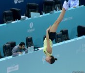 Podium training of FIG World Cup trampoline gymnasts starts in Baku (PHOTO)