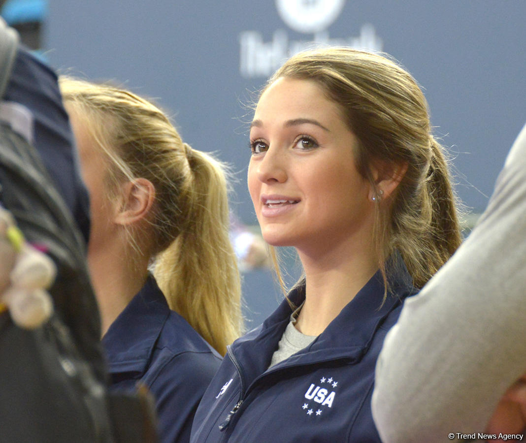 Podium training of FIG World Cup trampoline gymnasts starts in Baku (PHOTO)
