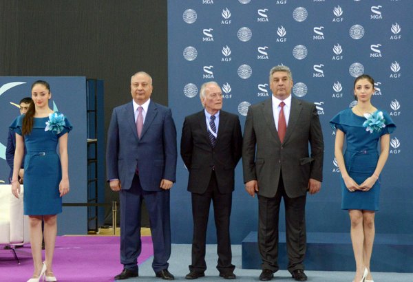 Baku hosts opening ceremony for FIG World Cup in Trampoline Gymnastics  (PHOTO)