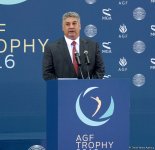 Baku hosts opening ceremony for FIG World Cup in Trampoline Gymnastics  (PHOTO)