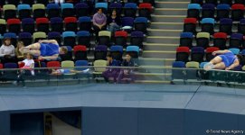 Азербайджанские гимнасты пробились в финал Кубка мира по прыжкам на батуте (ФОТО)