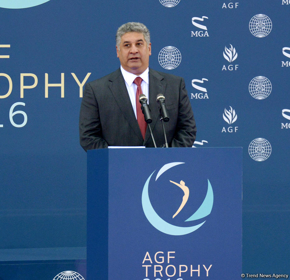 Baku hosts opening ceremony for FIG World Cup in Trampoline Gymnastics  (PHOTO)