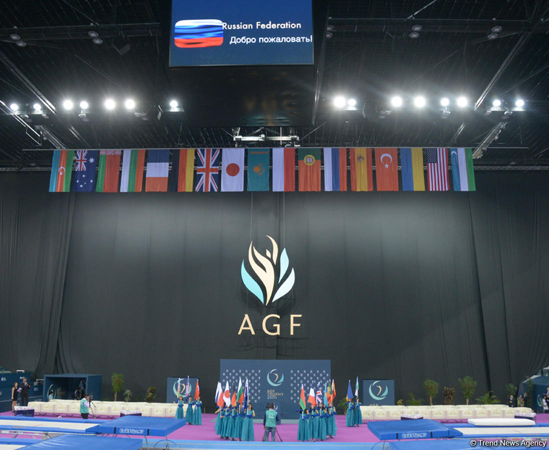 Baku hosts opening ceremony for FIG World Cup in Trampoline Gymnastics  (PHOTO)
