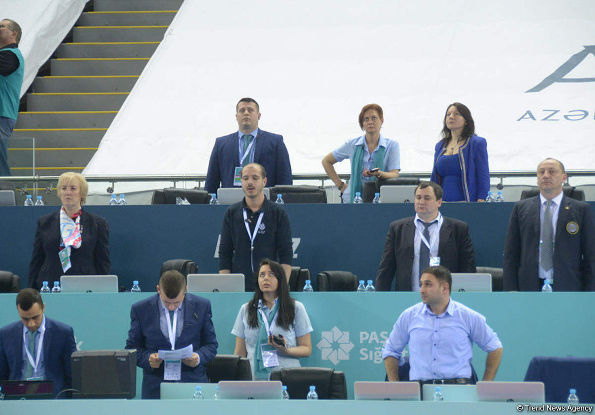 Baku hosts opening ceremony for FIG World Cup in Trampoline Gymnastics  (PHOTO)