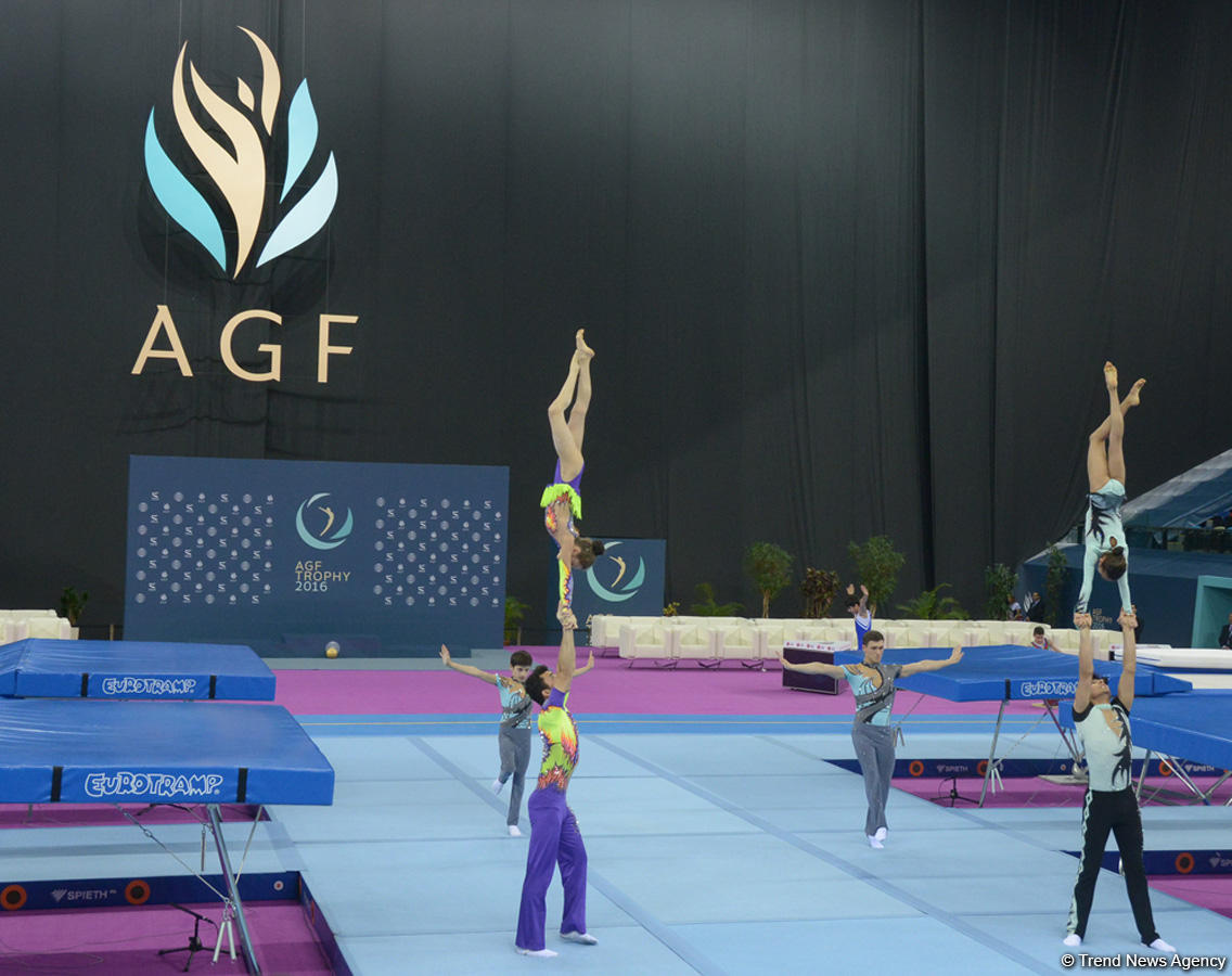 Baku hosts opening ceremony for FIG World Cup in Trampoline Gymnastics  (PHOTO)