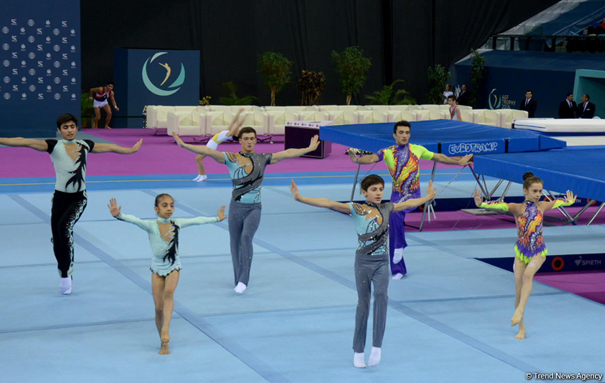 Baku hosts opening ceremony for FIG World Cup in Trampoline Gymnastics  (PHOTO)