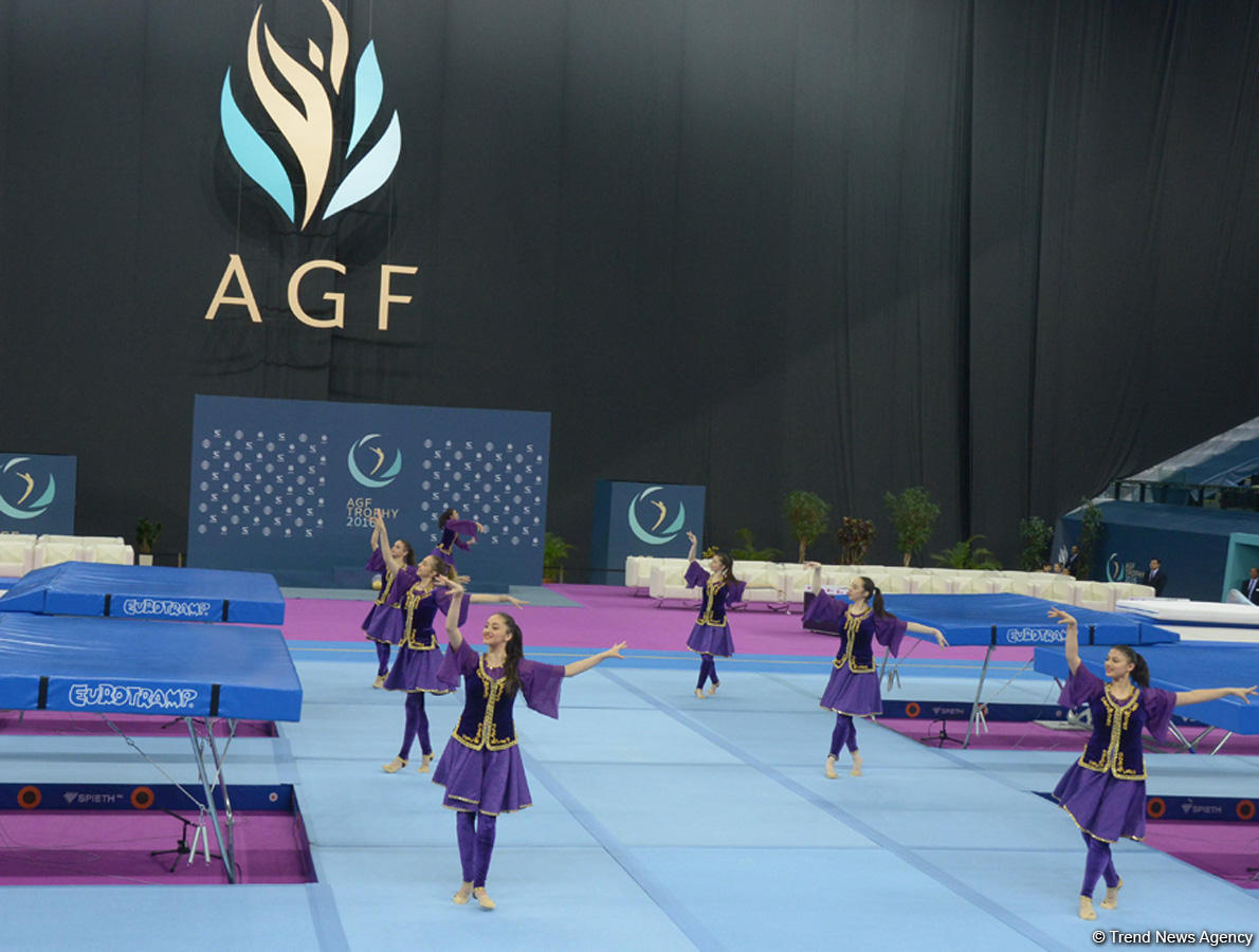 Baku hosts opening ceremony for FIG World Cup in Trampoline Gymnastics  (PHOTO)