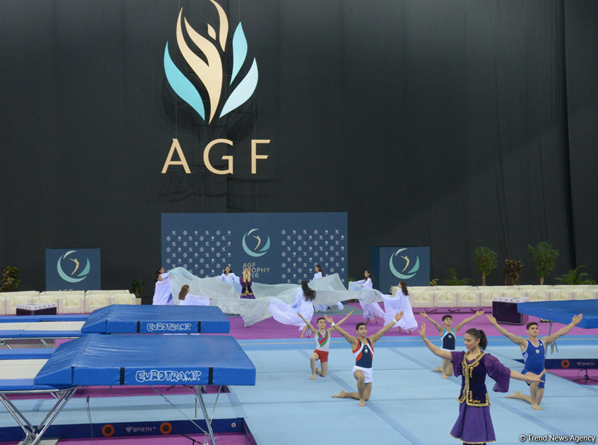 Baku hosts opening ceremony for FIG World Cup in Trampoline Gymnastics  (PHOTO)