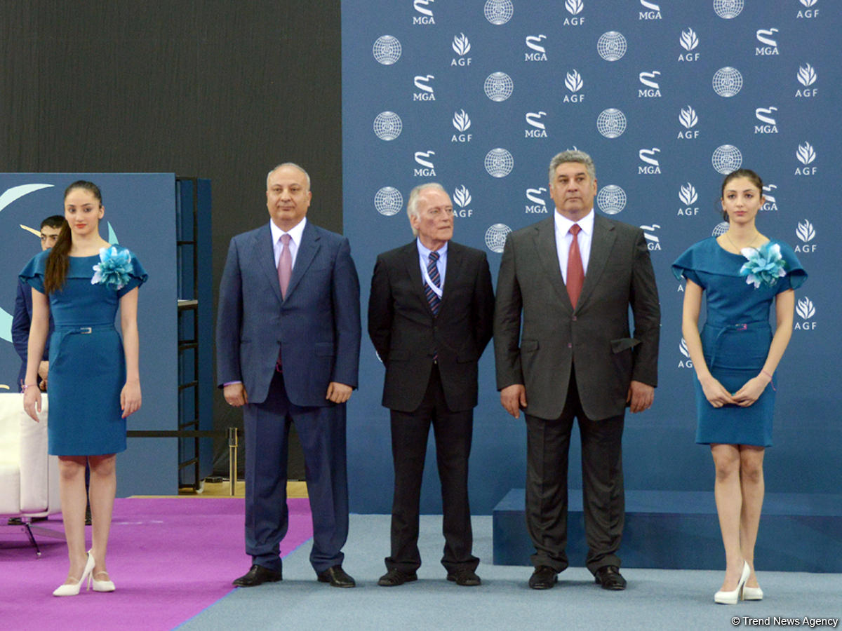 Baku hosts opening ceremony for FIG World Cup in Trampoline Gymnastics  (PHOTO)