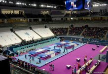 В Баку стартовали финалы Кубка мира FIG по прыжкам на батуте (ФОТО)