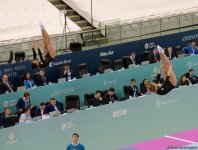 В Баку стартовали финалы Кубка мира FIG по прыжкам на батуте (ФОТО)