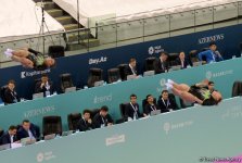 В Баку стартовали финалы Кубка мира FIG по прыжкам на батуте (ФОТО)