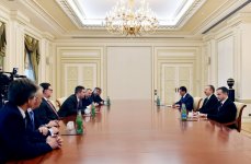 Президент Ильхам Алиев принял делегацию во главе с председателем Палаты депутатов парламента Чехии