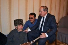 Старейший ашуг Азербайджана Ханмуса Мусаев принял гостей (ФОТО)