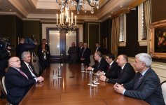 Президент Ильхам Алиев встретился с рядом общественных деятелей США (ФОТО)
