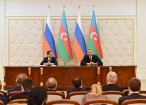 Президент Ильхам Алиев: Баку рассматривает визит Дмитрия Медведева как еще один показатель дружественного партнерского отношения к Азербайджану