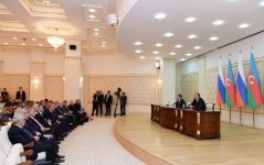 Президент Ильхам Алиев: Баку рассматривает визит Дмитрия Медведева как еще один показатель дружественного партнерского отношения к Азербайджану
