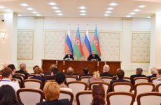 Президент Ильхам Алиев: Баку рассматривает визит Дмитрия Медведева как еще один показатель дружественного партнерского отношения к Азербайджану
