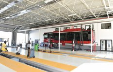 President Aliyev attends opening of Bakubus LLC’s second bus depot