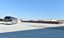 President Aliyev attends opening of Bakubus LLC’s second bus depot