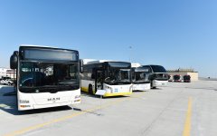 President Aliyev attends opening of Bakubus LLC’s second bus depot