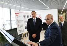 President Aliyev attends opening of Bakubus LLC’s second bus depot