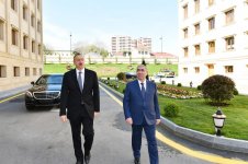 Президент Ильхам Алиев принял участие в открытии нового административного здания ОАО «Азеравтойол»
