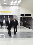 Azerbaijani president attends opening of new metro stations in Baku
