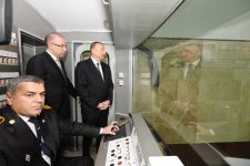Azerbaijani president attends opening of new metro stations in Baku