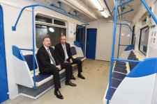 Azerbaijani president attends opening of new metro stations in Baku