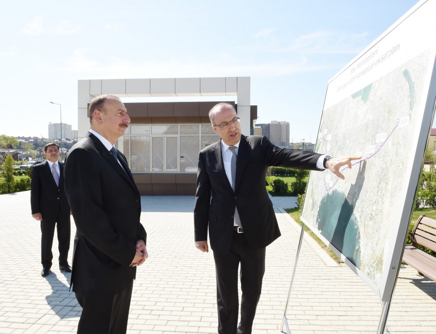 Azerbaijani president attends opening of new metro stations in Baku