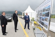 Ильхам Алиев принял участие в открытии участка дороги Баку-Шамахы-Евлах (ФОТО)