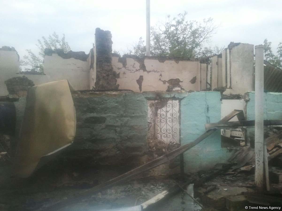 Armenian shelling severely damages Azerbaijan’s Garakhanli village (PHOTOS)