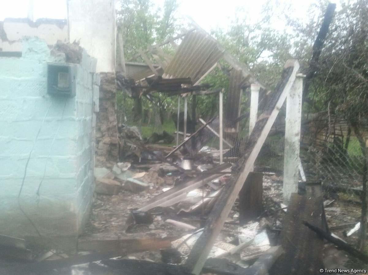 Armenian shelling severely damages Azerbaijan’s Garakhanli village (PHOTOS)