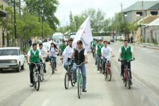 Здоровый транспорт = Здоровая молодежь: велопробег в Гяндже (ФОТО)