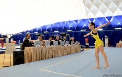 Стартовал второй день соревнований Первенства Азербайджана и Чемпионата Баку по спортивной гимнастике (ФОТО)