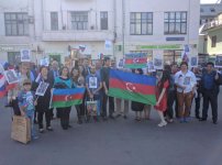 Флаги Азербайджана на Красной Площади  – шествие "Бессмертный полк" (ФОТО)