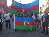 Флаги Азербайджана на Красной Площади  – шествие "Бессмертный полк" (ФОТО)