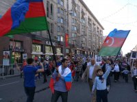 Флаги Азербайджана на Красной Площади  – шествие "Бессмертный полк" (ФОТО)