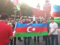 Флаги Азербайджана на Красной Площади  – шествие "Бессмертный полк" (ФОТО)