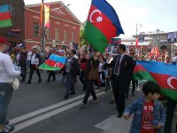 Флаги Азербайджана на Красной Площади  – шествие "Бессмертный полк" (ФОТО)