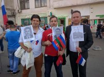 Флаги Азербайджана на Красной Площади  – шествие "Бессмертный полк" (ФОТО)