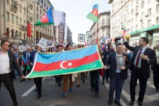 Флаги Азербайджана на Красной Площади  – шествие "Бессмертный полк" (ФОТО)