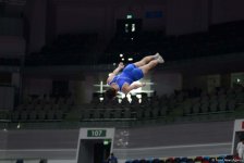 Стартовал второй день соревнований чемпионата Азербайджана и первенства Баку по прыжкам на батуте (ФОТО)