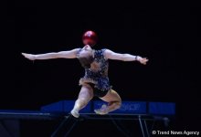 Стартовал второй день соревнований XXIII чемпионата Азербайджана по художественной гимнастике (ФОТО)