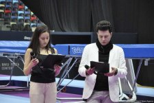 Стартовал заключительный день соревнований чемпионата Азербайджана и первенства Баку по прыжкам на батуте и тамблингу (ФОТО)